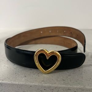 VINTAGE MOSCHINO HEART BUCKLE BELT